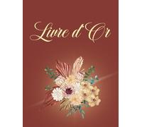 Livre d'Or Terracotta: COUVERTURE RIGIDE | Mariage, Evjf, Anniversaire PACS, Retraite, Pot de Départ d'un collègue Hôtel Gîte Location de vacances | ... chic - Feuillages feuille pampa élégant |