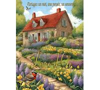 Livre d'Or Thème "Maison fleurie": Un mariage, un anniversaire, un départ en retraite, des instants magiques… et vos mots pour les graver à jamais... ... A4 | 100 pages à remplir. | Version Rigide.