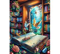 Livre Ouvert Avec UNE lumière Magique Puzzle 1000 Piezas Cartón Blanco Premium para Expertos Mitos Animal Planta Actividad Compartir Familia Desarrollo Cognitivo Garantía Satisfacción 1000 PCS