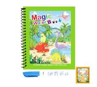 Livres de coloriage avec stylo à eau réutilisable - Livre de peinture à l'eau pour enfant | Peindre avec de l'eau, jouet éducatif portable, stimule la créativité et l'apprentissage des couleurs chez