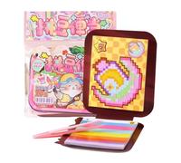 Livres De Stickers Perles Papel - Autocollants Par Numéros 14 x 12 cm | Activité Educative Et Créative Pour , Garçons Et Filles - Cadeau Idéal Pour Anniversaires, Fêtes, Vacances Et Camps D'été