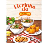 Livrinho de colorir: Comidas +10 desenhos