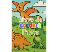 Livrinho para colorir infantil.: Livrinho de dinossauro para colorir