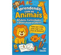 Livro colorindo animais alfabeto e curiosidades