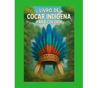 Livro de cocar indígena para colorir