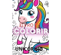 livro de colorir 24 desenhos do Unicórnio