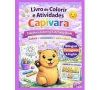 Livro de Colorir e Atividades Capivara