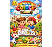 Livro de Colorir Infantil: 28 imagens para colorir e se divertir