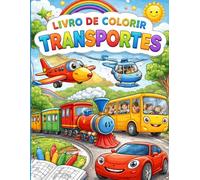 livro de colorir transportes