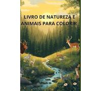 Livro de natureza para colorir com 15 desenhos