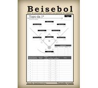 Livro de pontuação de beisebol com gráficos de trajetória: Rastreador de jogo fácil de usar de 1 página por entrada | Inclui gráficos grandes e ... para pais, fãs e ligas adultas Tamanho grande