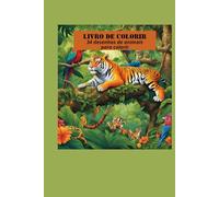 livro para colorir: 34 desenhos de animais para colorir