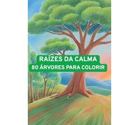 Livro para colorir 80 desenhos de árvores para relaxar