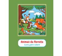 Livro para colorir Animais da Floresta Infantil