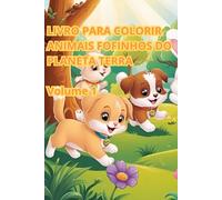 Livro para colorir Animais Fofinhos do Planeta Terra com 80 desenhos 3D