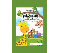 Livro Para Colorir Animais selvagens com 11 Paginas Desenho 3D