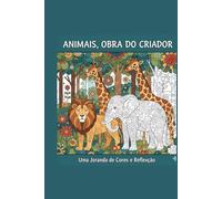 Livro para colorir animais terrestres obra do Criador 75 desenhos