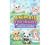 Livro para colorir de animais fofinhos