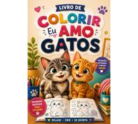 Livro para colorir EU AMO GATOS