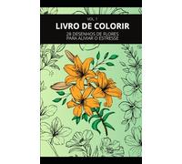Livro para colorir Flores