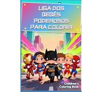 Livro para colorir Mini Heróis 80 desenhos 3D