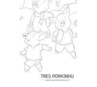 Livru pa Pinta - Tres Porkinhu & Kapuxinhu Burmedju | Coloring Book in Cape Verdean Creole: Two Classic Fairy Tales in One Book (Stória pa mininus - ... Kabuverdianu | Books in Cape Verdean Creole)