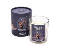 LivuX Moonshine Yoga Vela perfumada de jazmín de luna - Vela de cera de soja con aceites esenciales, 20 horas de combustión, 7 x 8 cm, 120 g, mecha de algodón, caja de regalo, atención plena y