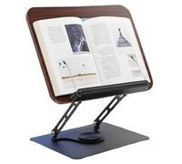 Liwankaqi Soporte para ordenador portátil, altura y ángulo ajustable con base giratoria, soporte para ordenador portátil, plegable con clip lateral, este soporte de lectura multifuncional puede ser