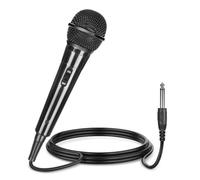 LIWEARE Micrófono dinámico Vocal Microphone Karaoke Micrófono de mano Micrófono de voz Jack 6,5 mm XLR Portátil Micro Micro Mic para DVD TV KTV Audio Mixer Cantar Streaming Podcast Party