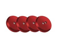 liwei Store 4 discos de elevación para gato compatibles con Porsche 944, 964, 993, 996, 997 y 911. Adaptador de aluminio para gato (1997-2023, compatible con Corvette C5, C6, C7 y C8).(RED)