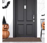 LIWEIREN Alfombra de Entrada Interior 80 x 100 cm para Una Entrada Limpia Felpudo Duradero y Antideslizante Varios Tamaños para Puerta Principal, Balcón, Jardín, marrón