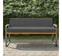 LIWEIREN Cojín para Banco 38 x 52 cm Suave, Lavable Cojín Grueso Uso Interior y Exterior para Cocina, Jardín, Terraza y Más, Gris Oscuro