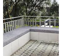 LIWEIREN Cojines a Medida 42 x 66 cm Suave, Lavable Extraíble Lavable Cojines para Banco Base Antideslizante para Cocina, Jardín, Terraza y Más, Gris Claro