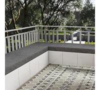 LIWEIREN Cojines a Medida 42 x 66 cm Suave, Lavable Extraíble Lavable Cojines para Banco Base Antideslizante para Cocina, Jardín, Terraza y Más, Gris Oscuro