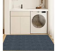 LIWEIREN Tapete de Bienvenida 130 x 170 cm Atrapa Suciedad y Barro Felpudo Lavable y Potente Varios Tamaños para Entrada, Pasillo, Cocina, Dormitorio, Gris