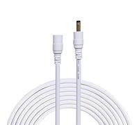 Liwinting 1 Metros DC Cable de Extensión de Alimentación 1,35 mm x 3,5 mm Macho a Hembra Cable de Extensión, Adecuado para Adaptador de Corriente, Cámara IP Inalámbrica y Mucho Más - Blanco