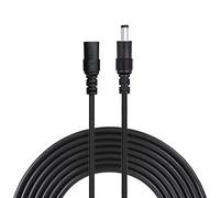 Liwinting 3 Metros Cable de Extensión 2.1mm x 5.5mm Plug DC Macho a Hembra Conector para Adaptador de Corriente, LED, Cámara CCTV Potencia, Coche, Monitores y Más - Negro