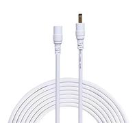 Liwinting 3 Metros DC Cable de Extensión de Alimentación 1,35mm x 3,5mm Macho a Hembra Cable de Extensión, Adecuado para Cámaras, Adaptador de Corriente, Cámara IP Inalámbrica y Mucho Más - Blanco