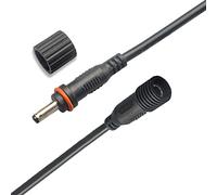 Liwinting Cable de Extensión de CC Resistente al Agua 3,5 x 1,35 mm Cable de Conexión de luz Exterior para Luces Solares de Jardín 2m, Negro