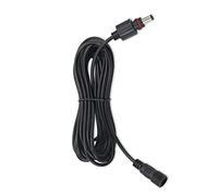 Liwinting Cable de Extensión de CC Resistente al Agua 5,5 x 2,1 mm Cable de Conexión de luz Exterior para Luces Solares de Jardín 2m, Negro