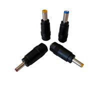 Liwinting Conector de Barril de Fuente de alimentación Universal con Enchufe de CC, Juego de Enchufe de CC, Enchufe de 5,5 mm x 2,1 mm a 5,5mm x 2,5mm, 4,0mm x 1,7mm, 3,5mm x 1,35mm, 5,5mm x 2,1mm