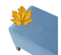 LIWRNGV S-XXXL Cubre Taburete, Funda Otomana Rectangular de Tamaño Completo, 55-200 cm, Fundas Protectoras Muebles Elásticas for el Hogar(Azul,60x100cm)