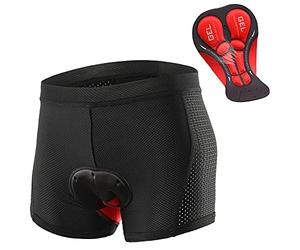 Lixa-da Cycling Shorts Pantalones Cortos de Silicona Ropa Interior Transpirable para Ciclismo con 5D Gel Acolchado MTB Unisexo