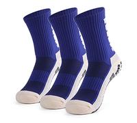 Lixada 1 Par / 3 Pares (Opcional) Calcetines de Fútbol Antideslizantes para Hombres Calcetines Deportivos de Tubo Alto de Fútbol