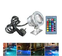 Lixada AC85-265V 10W RGB LED Unterwasserlicht Tauchlampe con mando a distancia 16 colores 4 Lichteffekte IP68 estanco Design para piscina, acuario Brunnen Halloween Navidad Festival Hochzeitsfunktion