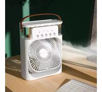 Lixada Aire Acondicionado Portátil, Humidificador con Luz Nocturna RGB, Mini Enfriador de Aire con Temporizador de 1-3H, 3 Modos de Velocidad del Viento, Ideal para el Hogar, Oficina y Dormitorio