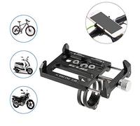 Lixada Aleación de Aluminio de la Bicicleta Todos los Fines de Soporte para Teléfono Handbar Gancho para Base de Soporte de Montaje (Negro)