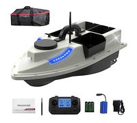Lixada Barco de Cebo GPS RC 500M Control Remoto Inalámbrico Para Pesca Con 4 Contenedores y 2KG de Carga