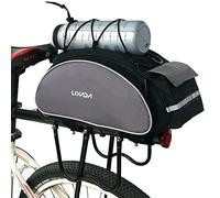 Lixada Bolsa Alforja Trasera para Bicicleta 13L Multifuncional (Negro)