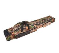 Lixada Bolsa de pesca plegable portátil de 3 capas, bolsa de transporte para aparejos de pesca, bolsa de almacenamiento de viaje